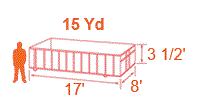15 Yard Roll-Off Container