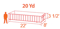20 Yard Roll-Off Container