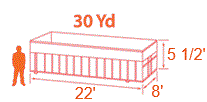 30 Yard Roll-Off Container