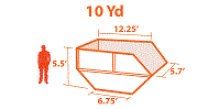 10 Yard Roll-Off Container